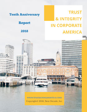 10th Anniversay Report: Trust and Integrity in America